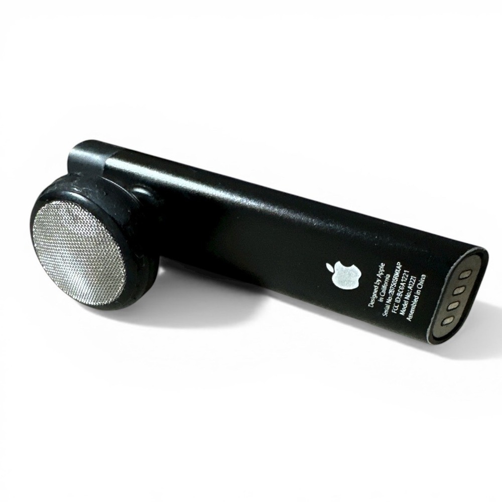 Apple Bluetooth Headset Black Model‎ A1221 Genuine Vintage UNTESTED No Charger